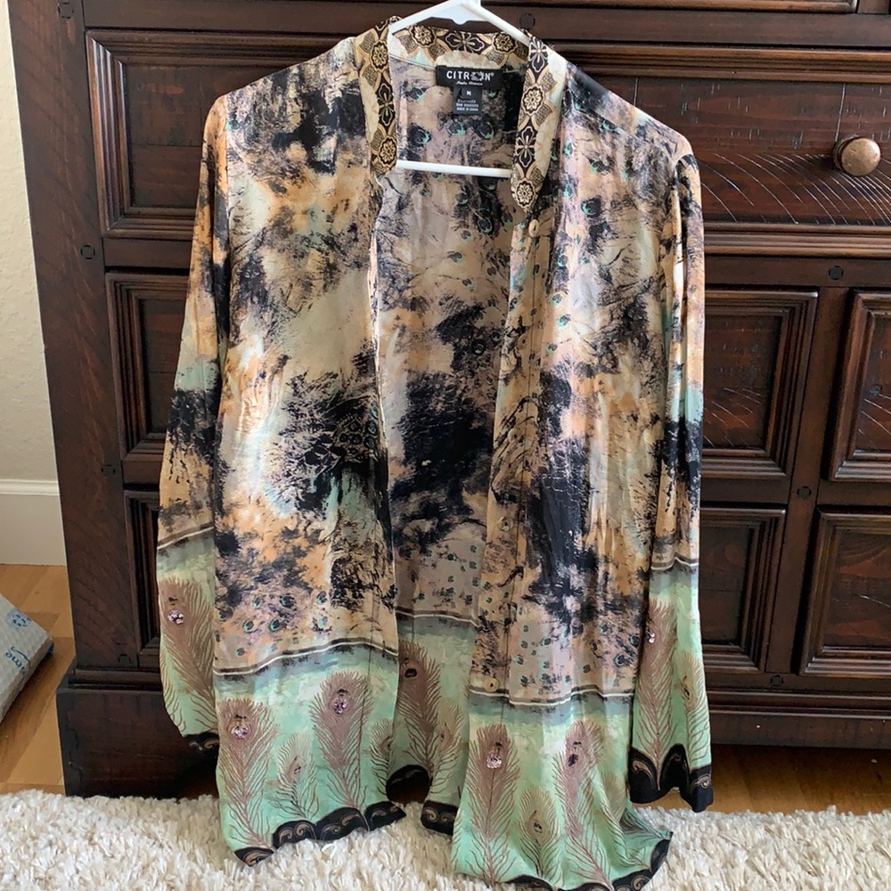 Beautiful silk Tunic Women’s Size M